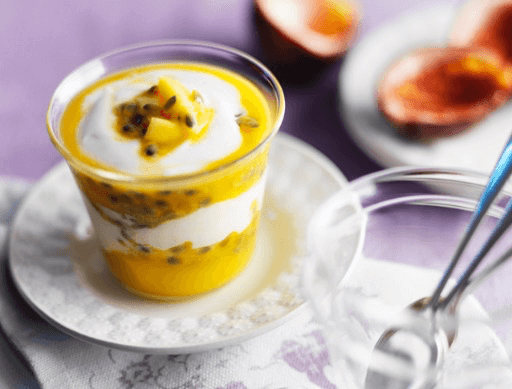 Fat Free Mango &amp; Passion Fruit Fool Recipe