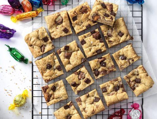 Christmas Chocolate Box Cookie Bar with Quality Street