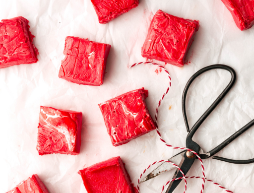 Red velvet fudge