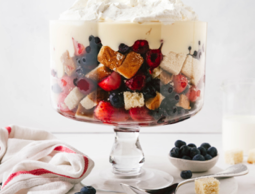 Christmas Fruit Trifle