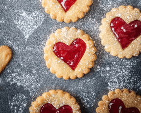 Sweethearts Strawberry Jam Biscuits