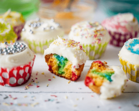 Rainbow Cupcakes