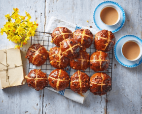 Chocolate and Orange Hot Cross Buns