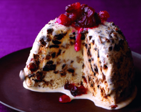 Christmas Cake Ice Cream Bombe