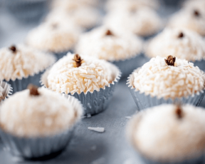 Beijinho de Coco from Brazil (Coconut Kisses)