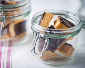 Easy Salted Caramel and White Chocolate Fudge