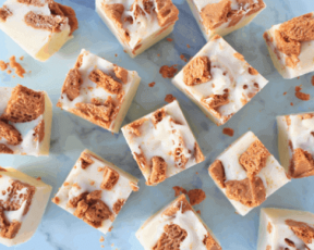 Biscoff White Chocolate Fudge