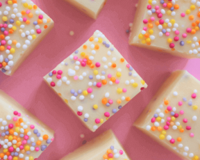 Funfetti White Chocolate Fudge
