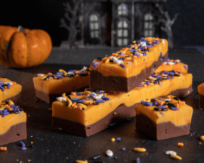 halloween chocolate orange fudge