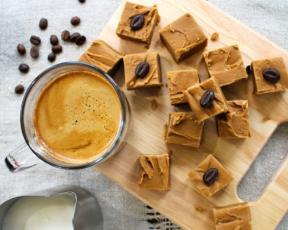 creamy coffee fudge