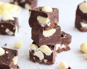 Dark Chocolate Easter Fudge