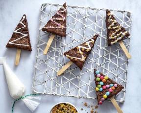 Christmas Tree Brownies