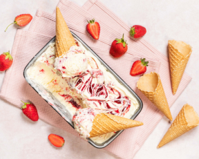 Strawberry Swirl ice Cream