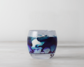 Blue Butterfly &amp; Strawberry Boba Tea