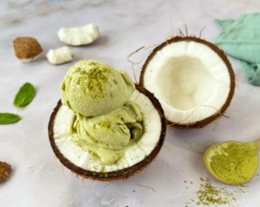 Matcha &amp; Coconut Ice Cream