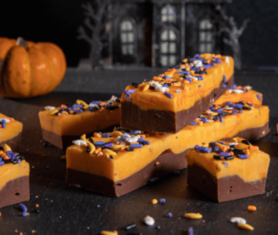 halloween chocolate orange fudge