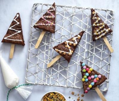 Christmas Tree Brownies