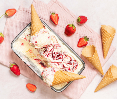 Strawberry Swirl ice Cream