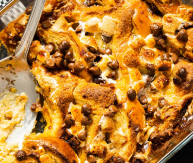 S'mores Bread and Butter Pudding Recipe
