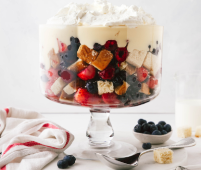Christmas Fruit Trifle