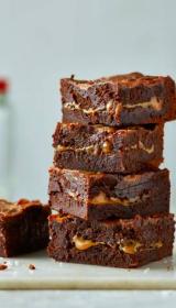 salted caramel brownie